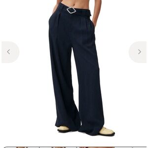 GANNI wide leg trouser in Sky Captain